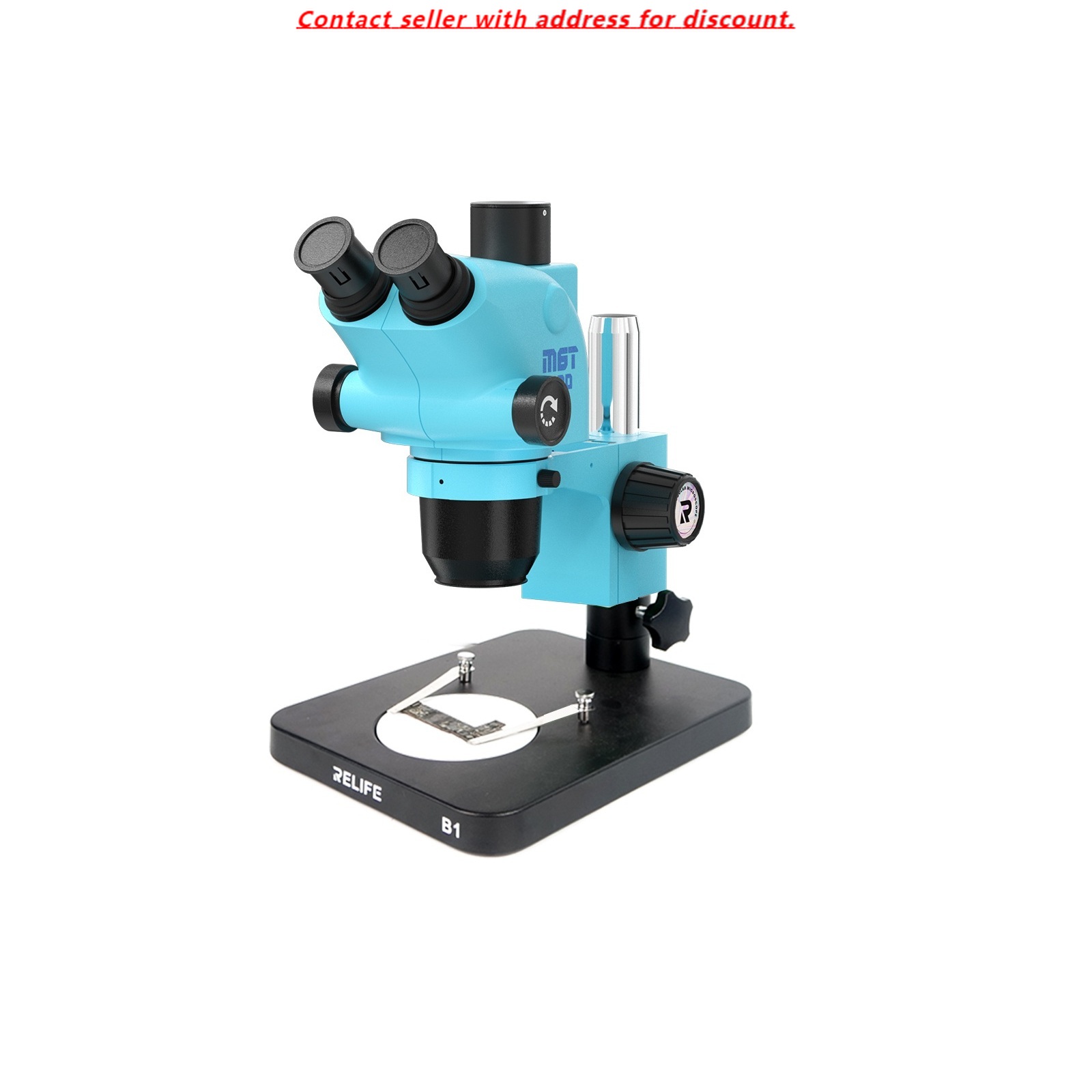 Stereo Trinocular Microscope Pcb - RELIFE RL-M6T Pro-B1 Trinoküler HD Stereo