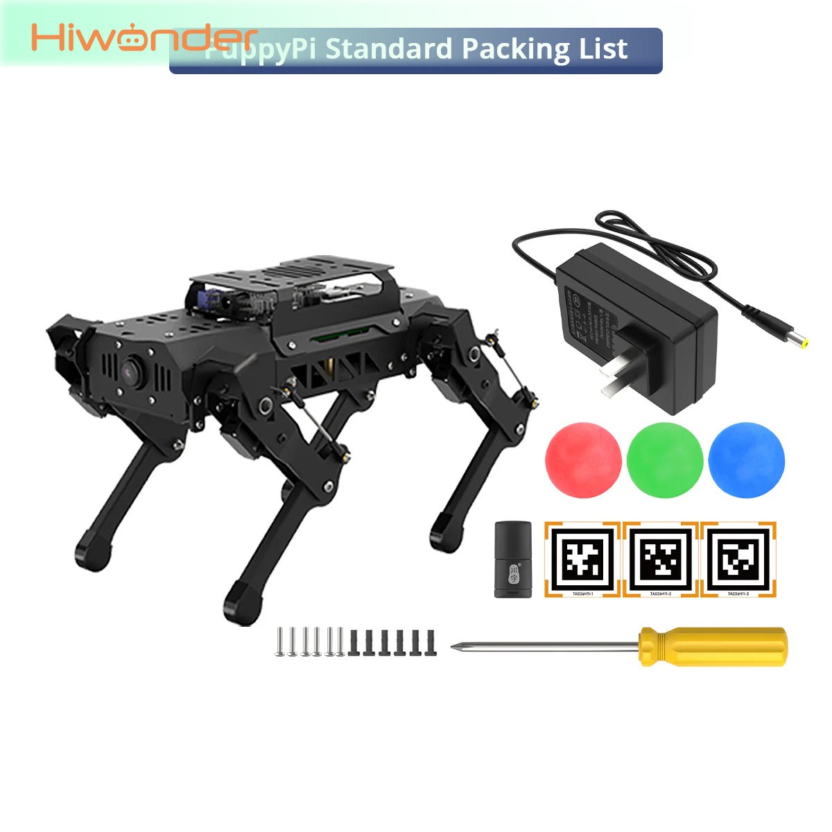 Raspberry Pi 5 8Gb Kit - Hiwonder PuppyPi Standart Kit Dört Ayaklı