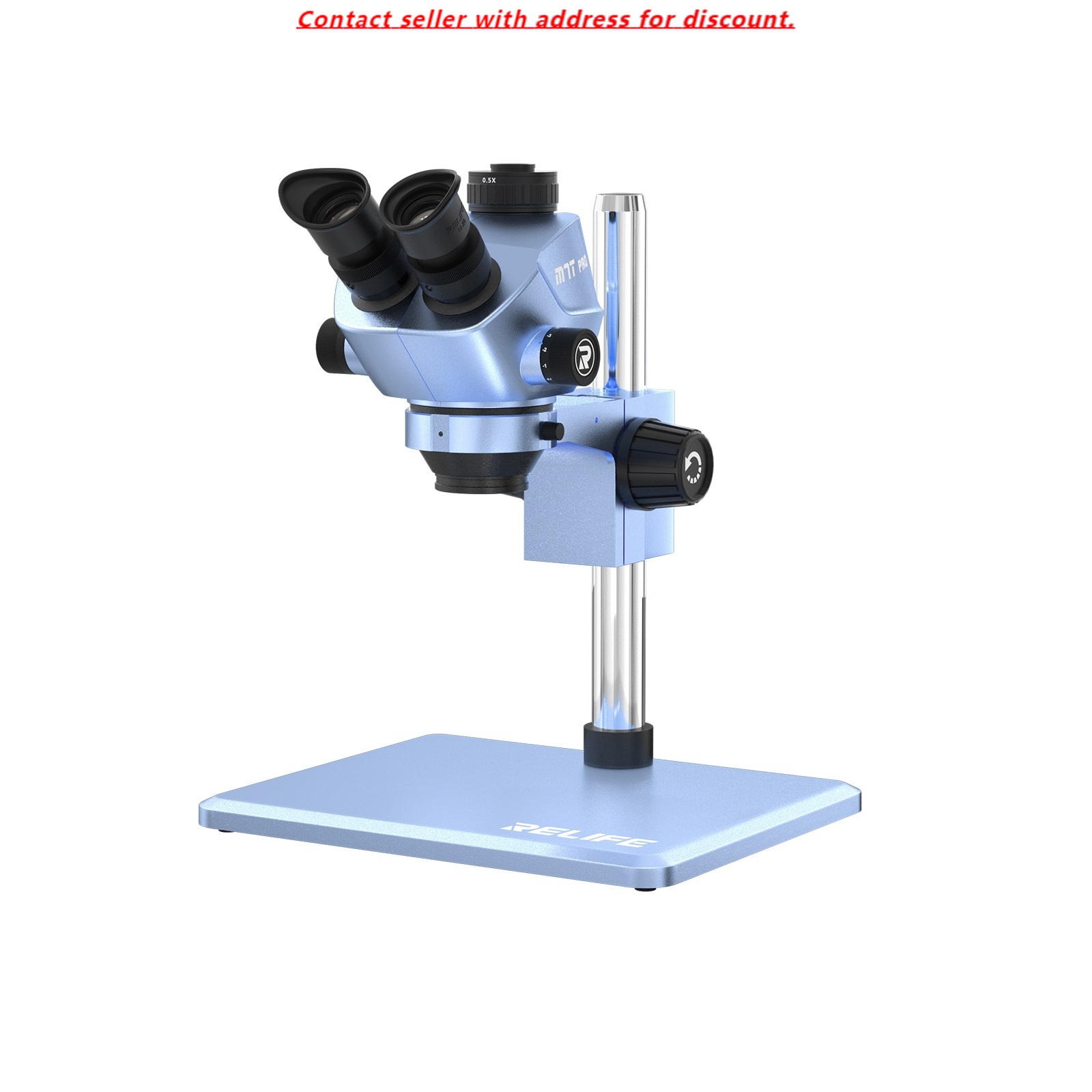 Stereo Trinocular Microscope Pcb - RELIFE RL-M7T Pro-B11 Trinoküler HD Stereo