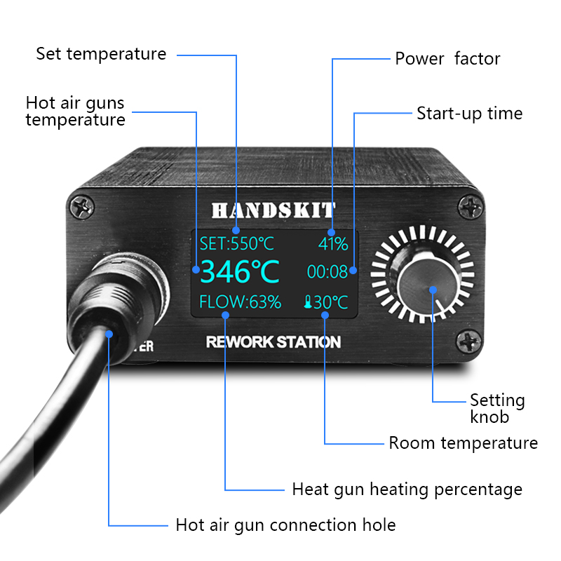 T12 Isı Tabancaları OLED Dijit - Hot Air Rework Station T12 incelemesi ve fiyatı