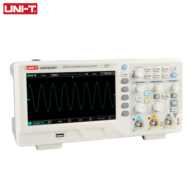 UNI-T UTD2102CEX + dijital dep - Digital Storage Oscilloscope 100Mhz incelemesi ve fiyatı
