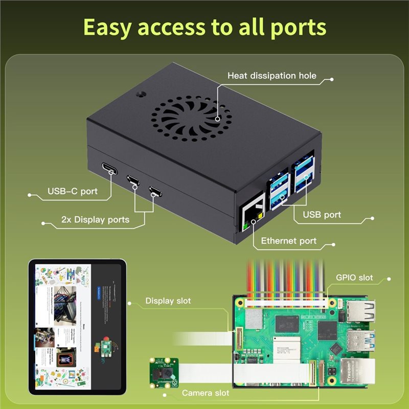 AS95-Irasptek Başlangıç ​​Kiti - Raspberry Pi 5 8Gb Kit incelemesi ve fiyatı