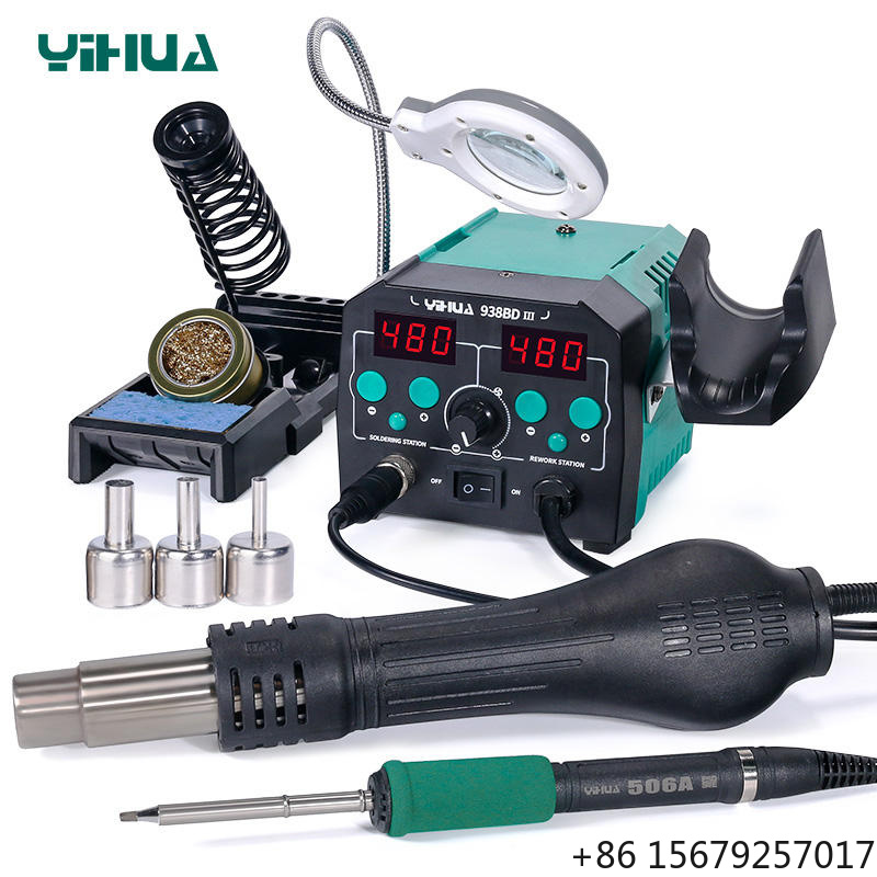 YIHUA 938BD-III 775W 2'si 1 Ar - Hot Air Rework Station T12 incelemesi ve fiyatı