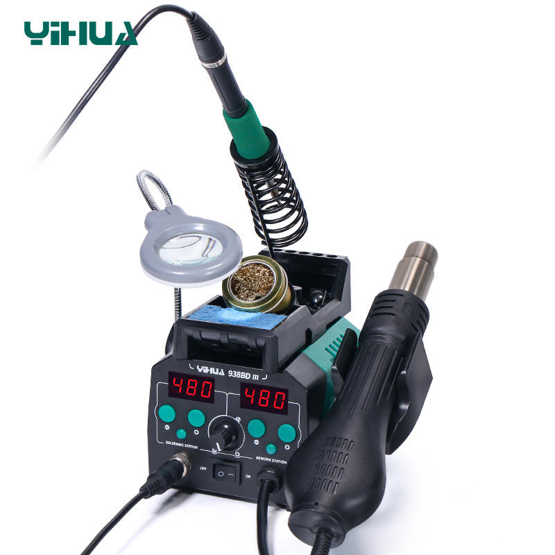 YIHUA 938BD-III 775W 2'si 1 Ar - Hot Air Rework Station T12 incelemesi ve fiyatı