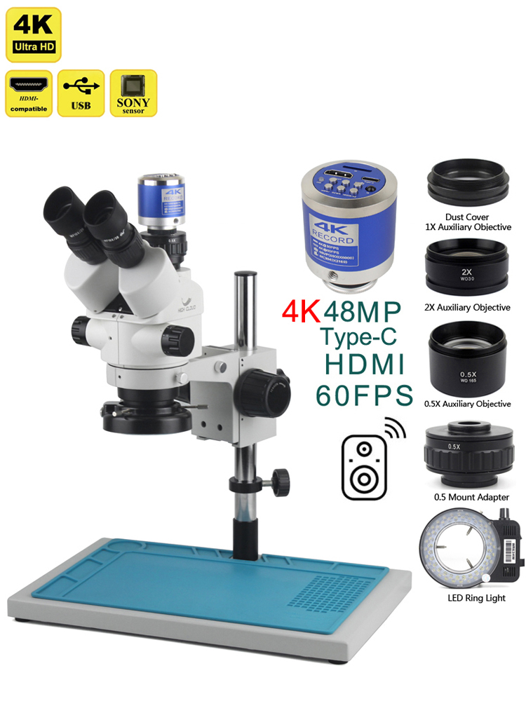 3.5X-90X Simul-Focal Stereo Tr - Stereo Trinocular Microscope Pcb incelemesi ve fiyatı