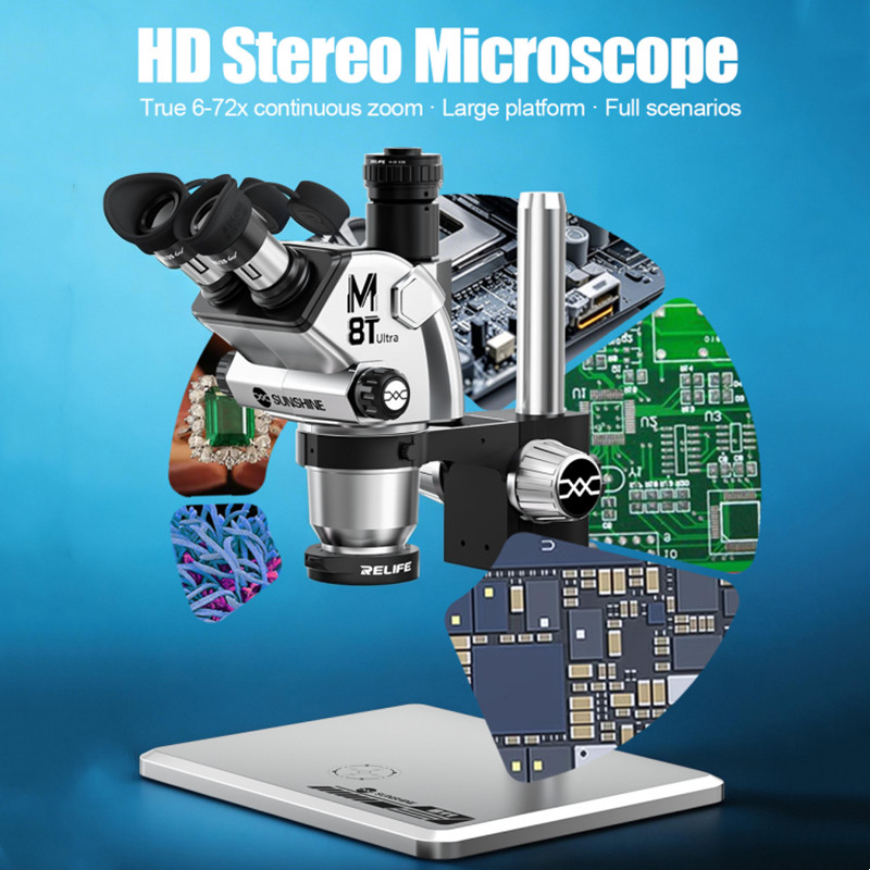 SUNSHINE M8T Ultra Trinoküler  - Stereo Trinocular Microscope Pcb incelemesi ve fiyatı