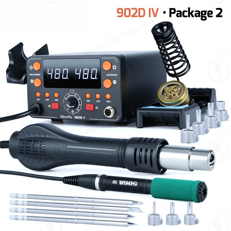 902D-IV 775W Lehimleme İstasyo - Hot Air Rework Station T12 incelemesi ve fiyatı