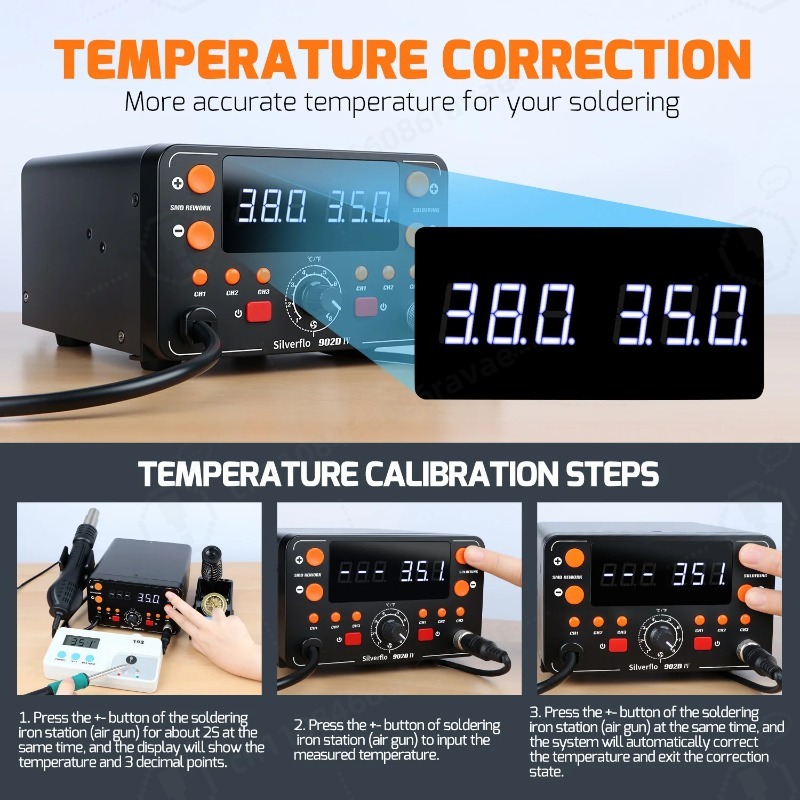 902D-IV 775W Lehimleme İstasyo - Hot Air Rework Station T12 incelemesi ve fiyatı