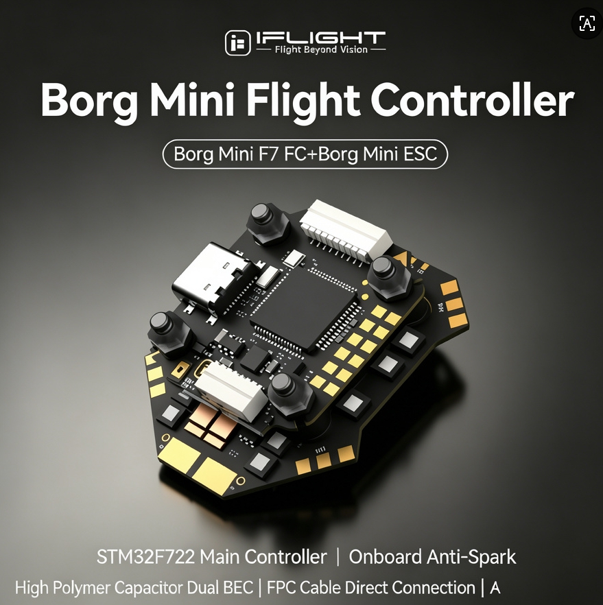 IFlight Borg F7 Mini Stack ICM - Fpv Flight Controller F7 Stack 60A incelemesi ve fiyatı