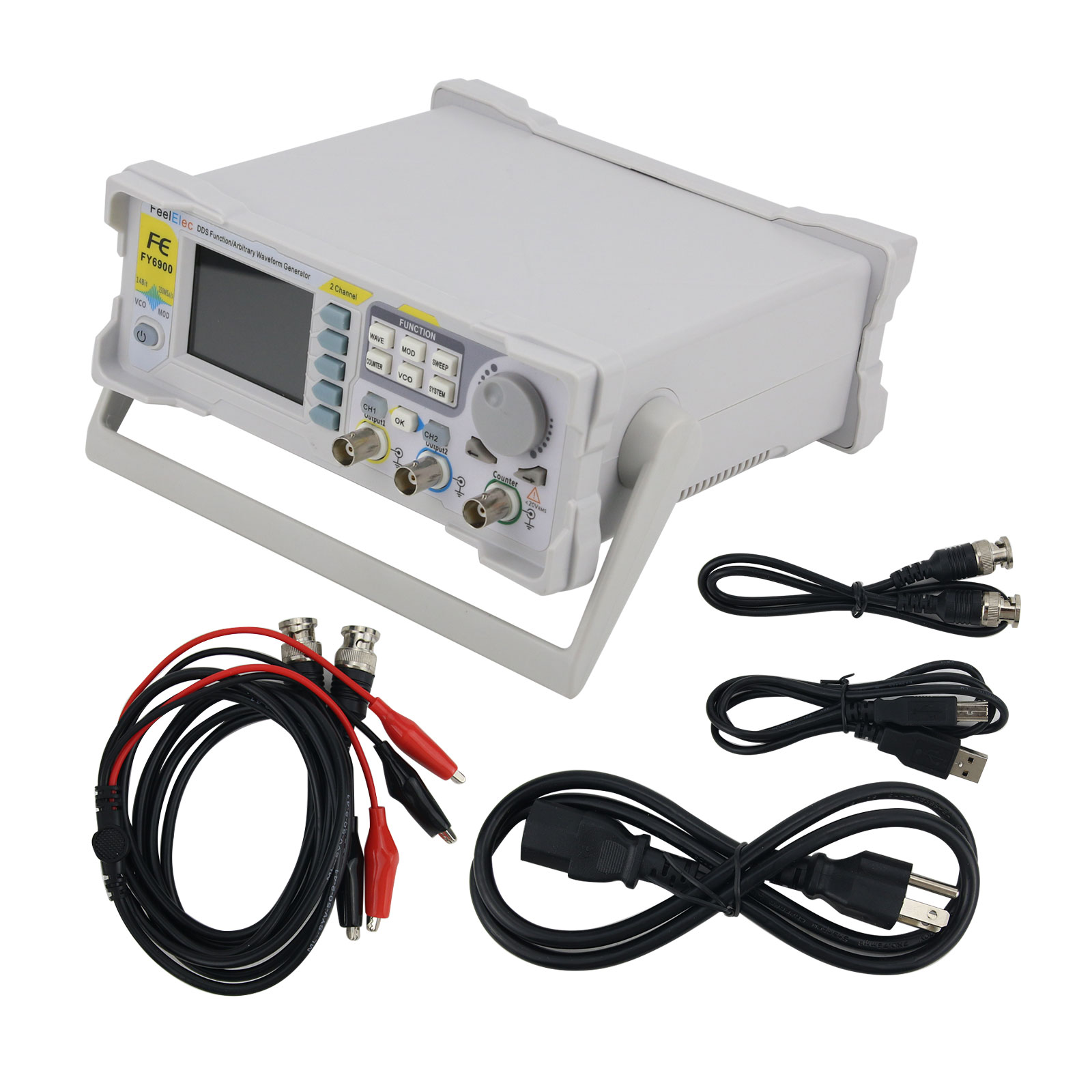 FY6900-50M 50MHz 2 Kanallı Fon - Function Arbitrary Waveform Generator incelemesi ve fiyatı