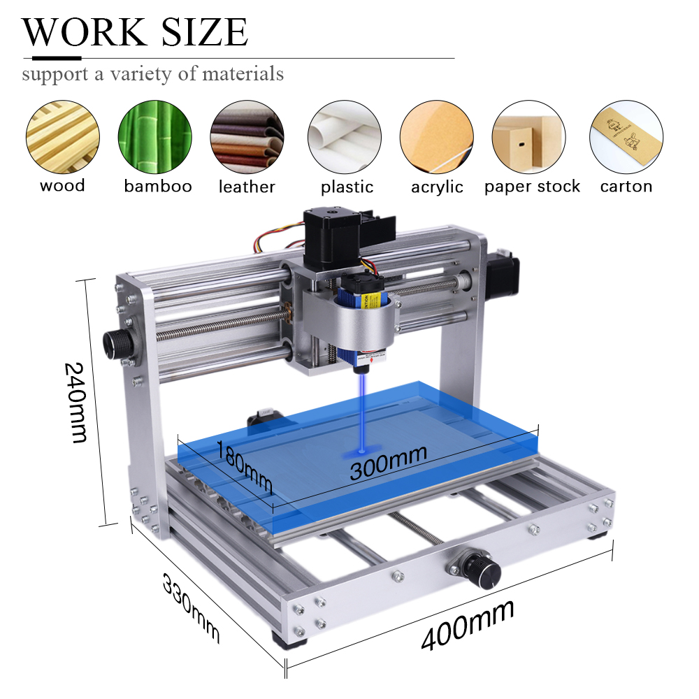 CNC 3018 Max Metal Oyma Makine - Mini Laser Engraver Cnc Router incelemesi ve fiyatı