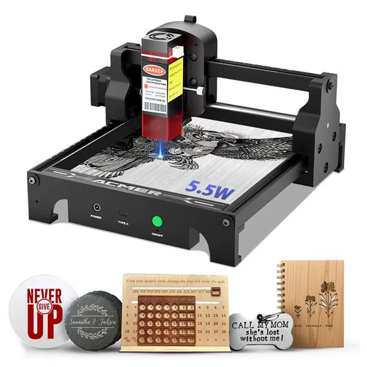 5.5W Mini Lazer Gravür Kesici  - Mini Laser Engraver Cnc Router incelemesi ve fiyatı