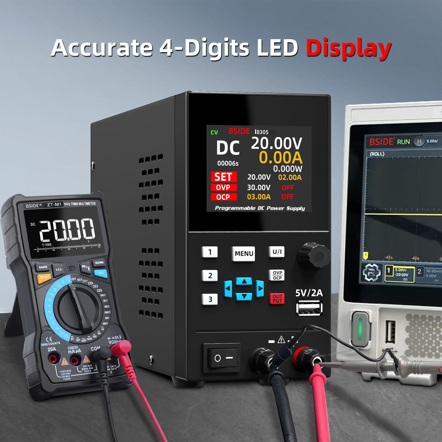 BSIDE DC Laboratuvar Düzenleme - Programmable Dc Power Supply 30V 10A incelemesi ve fiyatı