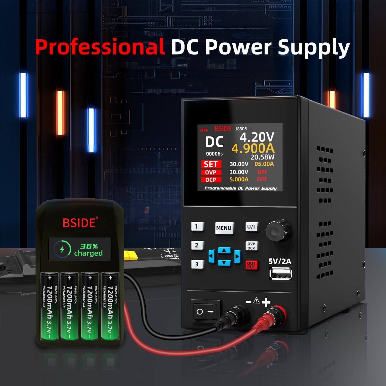 BSIDE DC Laboratuvar Düzenleme - Programmable Dc Power Supply 30V 10A incelemesi ve fiyatı