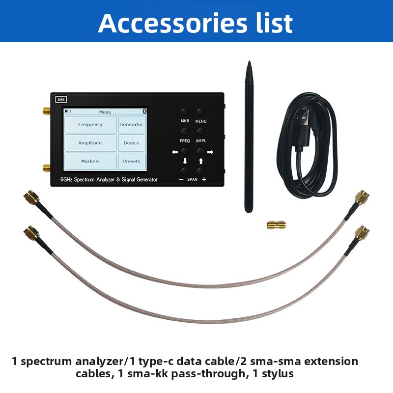 SA6 6GHz 3,2 İnç El Tipi Spekt - Signal Generator Spectrum Analyzer incelemesi ve fiyatı