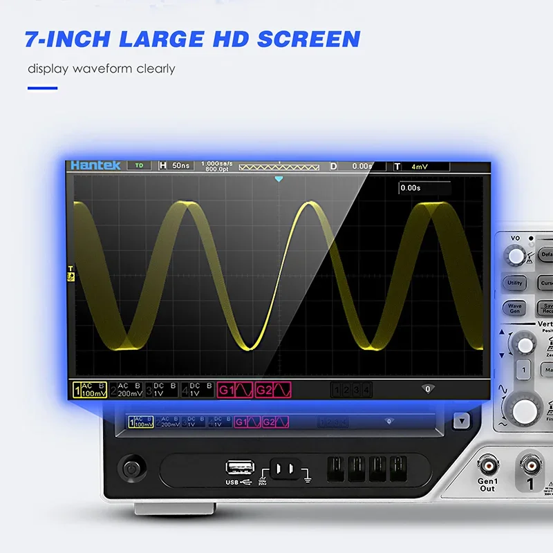 Hantek Dpo6104b Dijital Depola - Digital Storage Oscilloscope 100Mhz incelemesi ve fiyatı