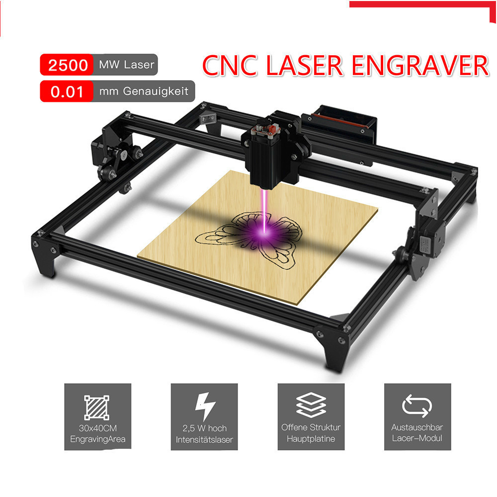 30*40 cm Mini 2500 MW CNC Laze - Mini Laser Engraver Cnc Router incelemesi ve fiyatı