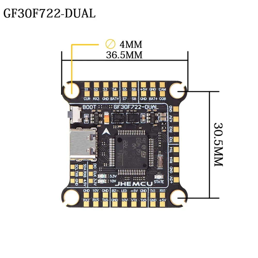 UniFlyJHEMCU F7 Stack F722 Çif - Fpv Flight Controller F7 Stack 60A incelemesi ve fiyatı