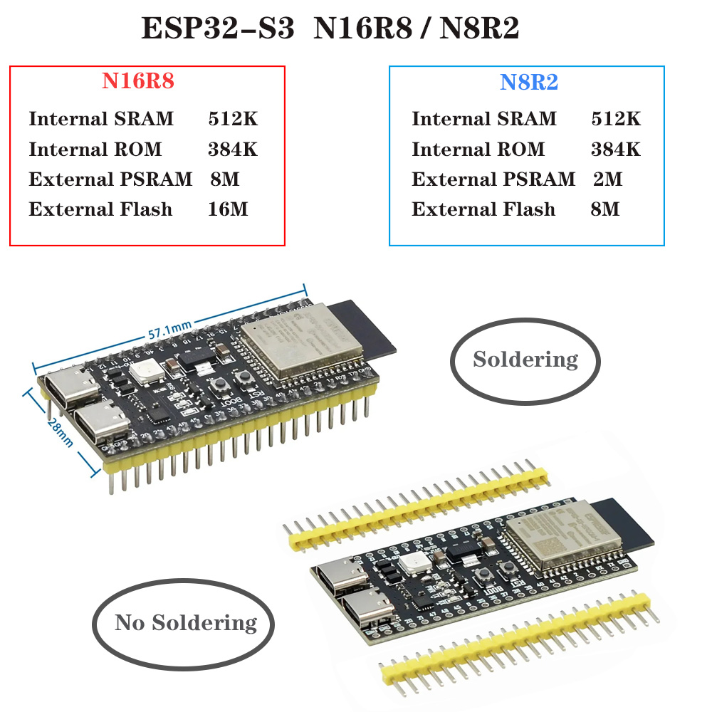 Genişletme Adaptör Kiti ile ES - Esp32 S3 Development Board Lot incelemesi ve fiyatı