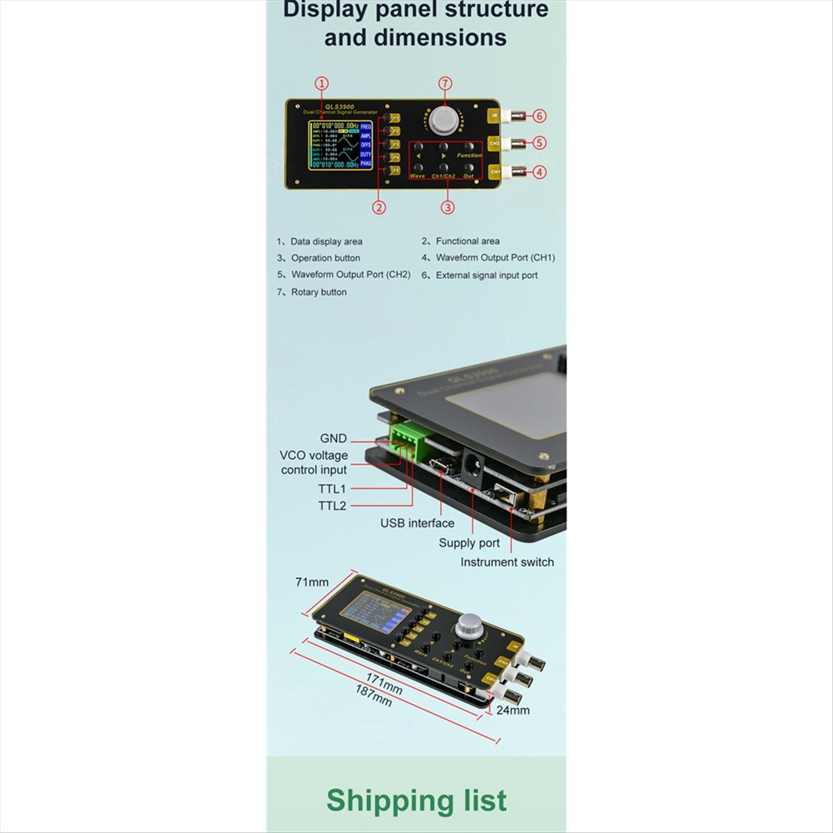 OKgood 2.4 İnç TFT DDS Fonksiy - Function Arbitrary Waveform Generator incelemesi ve fiyatı