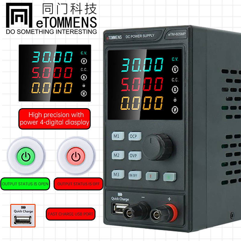 ETOMMENS 30V 10A 300W ETM-3010 - Programmable Dc Power Supply 30V 10A incelemesi ve fiyatı