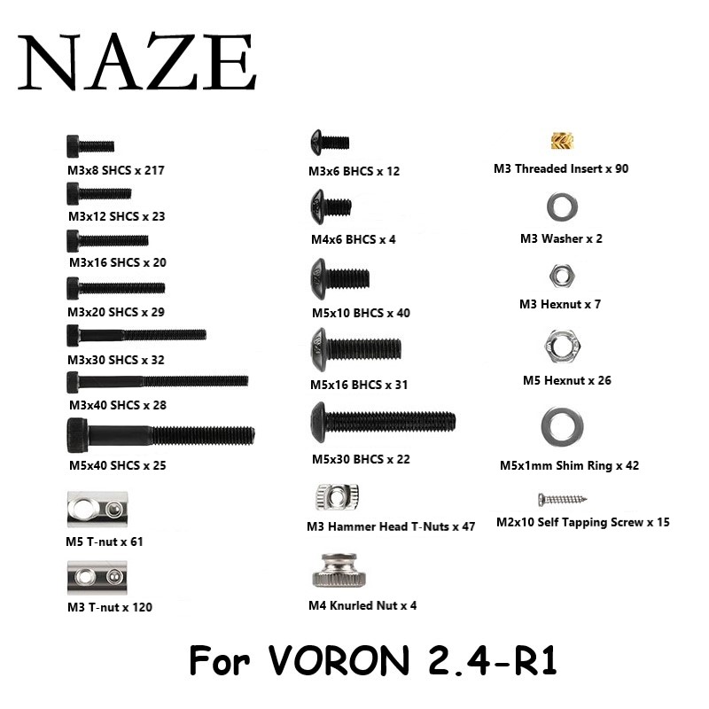 NAZE Voron2.4 3D yazıcı R1/R2  - Voron 2.4 R2 Kit incelemesi ve fiyatı