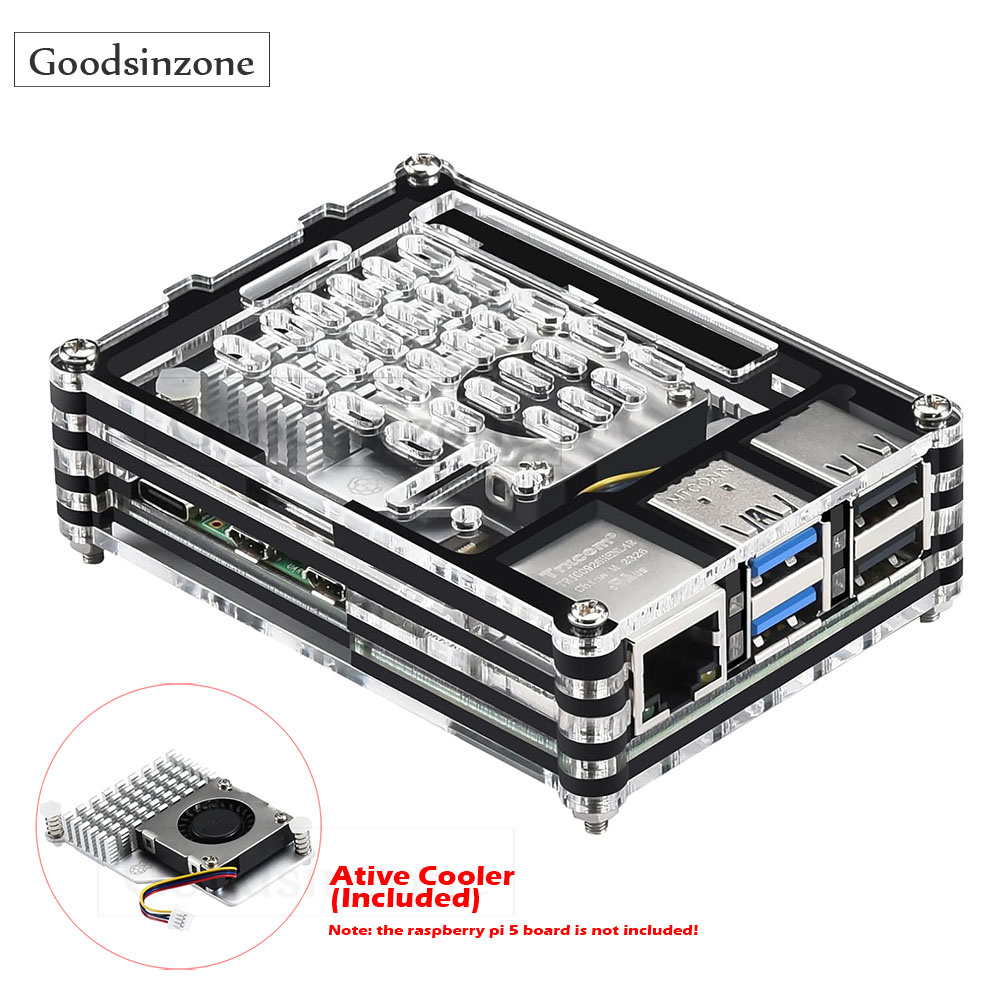 Ahududu Pi 5 için aktif soğutu - Raspberry Pi 5 8Gb Kit incelemesi ve fiyatı